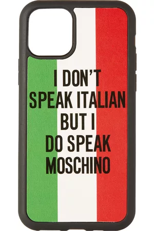 Moschino Phones Cases - Black Italian Slogan iPhone 11 Pro Case