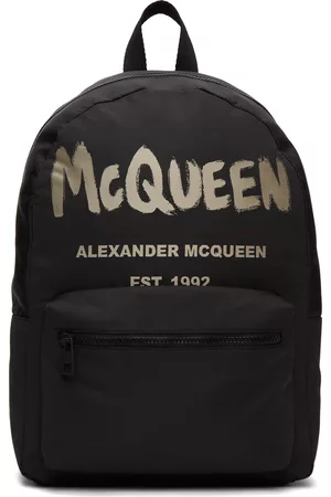 Alexander McQueen Black & Beige Metropolitan Backpack
