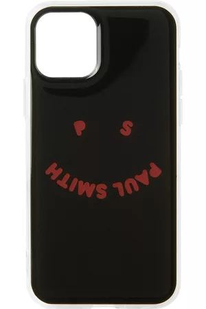 Paul Smith Phones Cases - Black Happy Print iPhone 11 Pro Case
