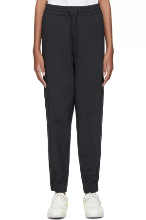 Moncler Genius Women Sweats - 7 Moncler Fragment Hiroshi Fujiwara Black Nylon Cargo Lounge Pants