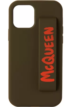 Alexander McQueen Phones Cases - Green & Orange Graffiti iPhone 12 Pro Case