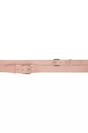 Alexander McQueen Women Belts - Pink Double Buckle Belt