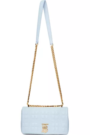 Burberry Women Shoulder Bags - Blue Quilted Small Lola Bag