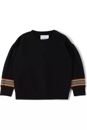 Burberry Sweatshirts - Baby Icon Stripe Amelia Sweater