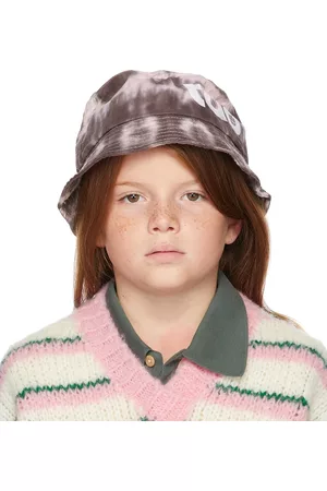 The Animal Observatory Kids Brown & Pink Tie-Dye Starfish Bucket Hat
