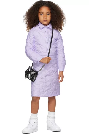 CRLNBSMNS Kids Purple Quilted Shirt