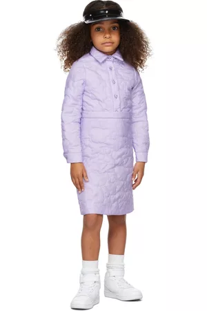 CRLNBSMNS Kids Purple Quilted Skirt