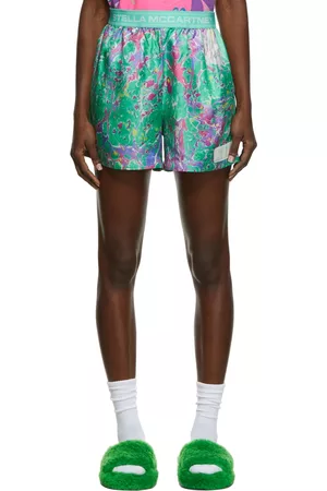 Stella McCartney Women Shorts - Multicolor Myfawnwy Edition Timothy Logo Shorts