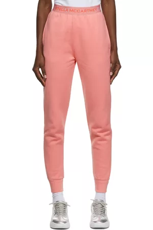Stella McCartney Women Sweats - Pink Tape Logo Lounge Pants