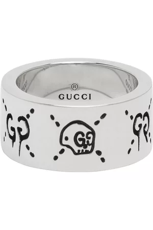 Gucci Women Rings - Silver Large 'Ghost' Ring