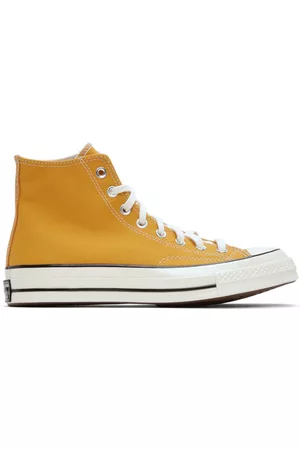 Converse Men Designer Hi-Tops - Yellow Chuck 70 High Top Sneakers