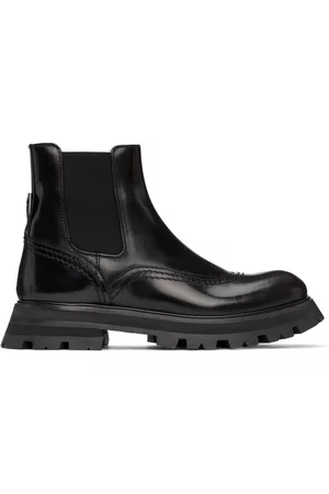 Alexander McQueen Women Brogues - Black Brogue Boots