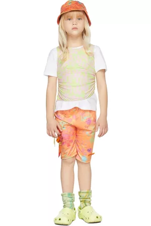 Collina Strada SSENSE Exclusive Kids Orange Bow Bike Shorts