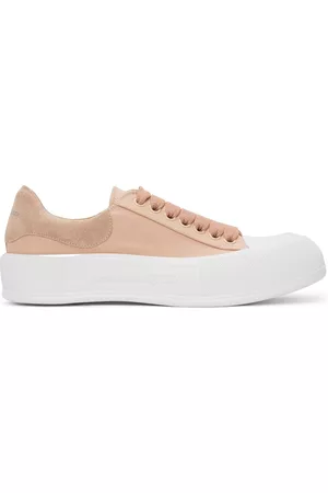 Alexander McQueen Women Casual Shoes - Pink Deck Lace Plimsoll Sneakers