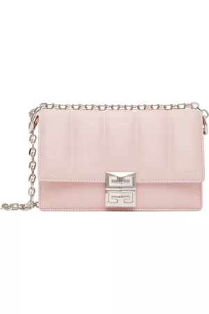 Givenchy Women Shoulder Bags - Pink 4G Padded Leather Shoulder Bag