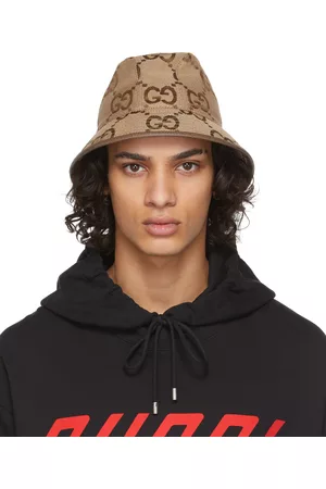 Gucci Beige Canvas GG Fedora