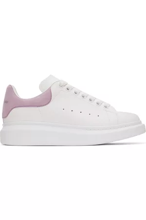 Alexander McQueen Women Sneakers - White & Purple Oversized Sneakers