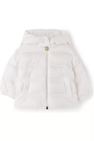 Moncler Baby White Down Childe Jacket