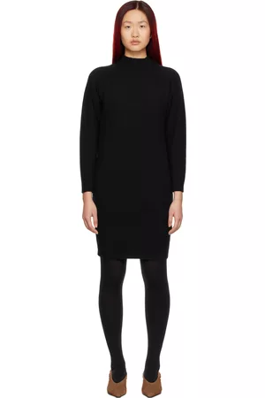 HUGO BOSS Women Short & Mini Dresses - Black Sosonz Turtleneck Short Dress