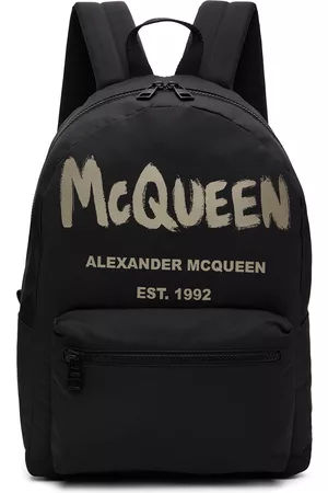 Alexander McQueen Black McQueen Graffiti Metropolitan Backpack