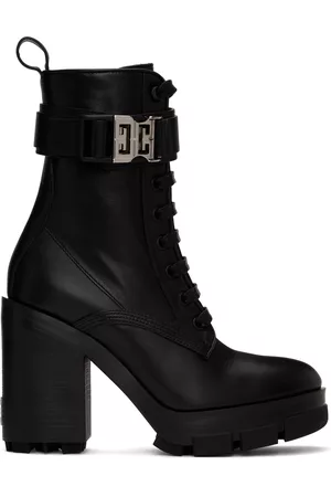 Givenchy Black Terra Heel Combat Boots