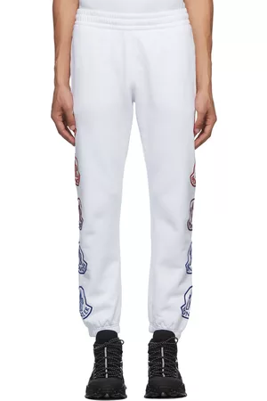 Moncler White Logo Sweatpants