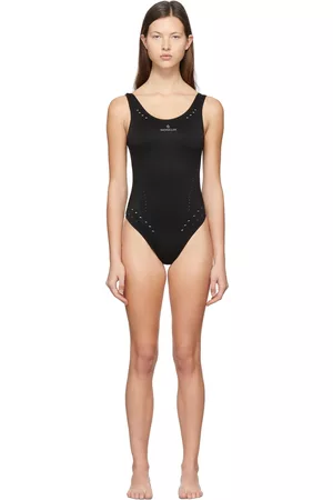 Moncler Black Logo One-Piece Swimsuit
