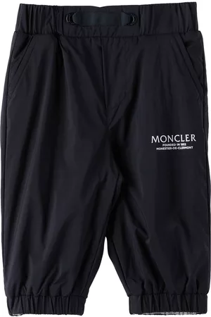 Moncler Baby Navy Satin Trousers