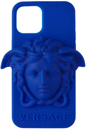 Versace Phones Cases - Blue Medusa iPhone 12/12 Pro Case