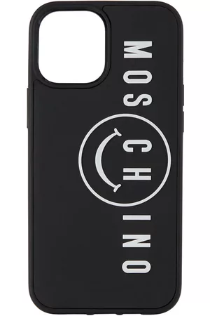 Moschino Phones Cases - Black Logo iPhone 12 Pro Max Case