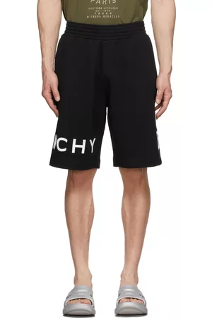 Givenchy Men Bermudas - Black 4G Bermuda Sweat Shorts