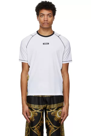 Versace Underwear Men T-shirts - White Barocco Running T-Shirt