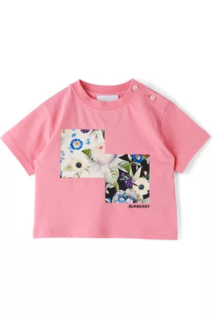 Burberry Baby Pink Montage Print T-Shirt
