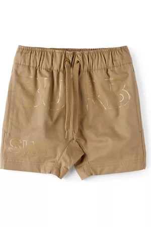 Burberry Baby Beige Horseferry Print Shorts