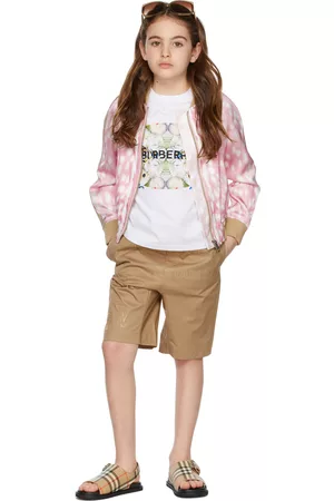 Burberry Shorts - Kids Beige Horseferry Print Shorts