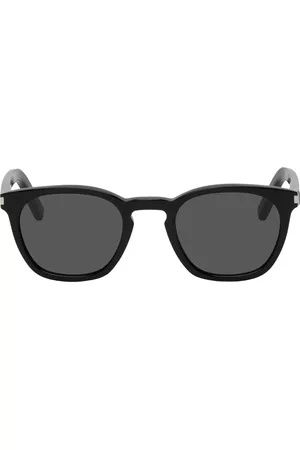 Saint Laurent Men Round Sunglasses - Black Classic SL 28 Round Sunglasses