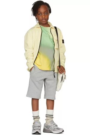 Stone Island Shorts - Kids Grey Terry Shorts