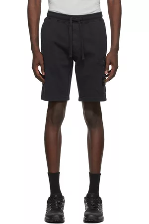 Stone Island Men Shorts - Navy Fleece Shorts