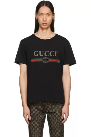 Gucci Black Oversized Washed Logo T-Shirt