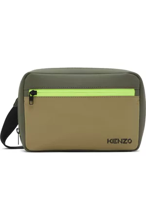 Kenzo Men Luggage - Beige & Khaki Crossbody Messenger Bag