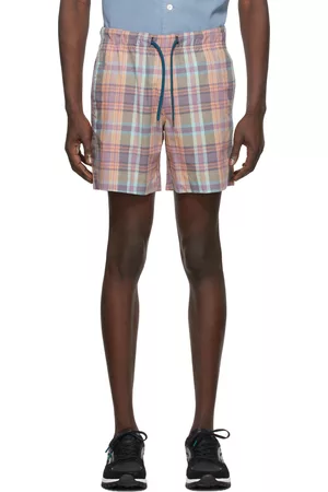 Paul Smith Men Plaid Shorts - Multicolor Plaid Sport Shorts