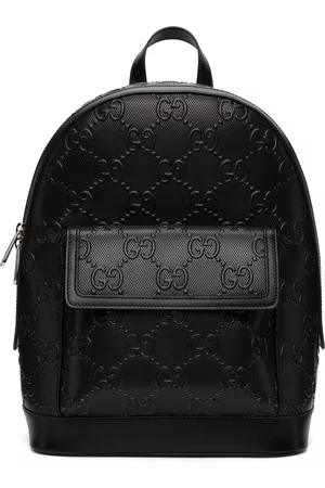 Gucci Black GG Embossed Backpack