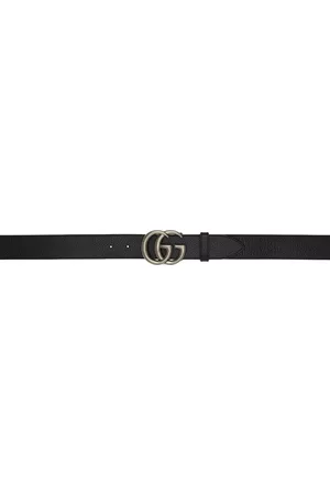 Gucci Reversible Black & Brown Wide GG Marmont Belt