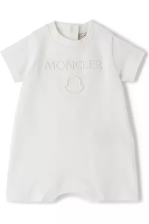 Moncler Baby White Cotton Romper