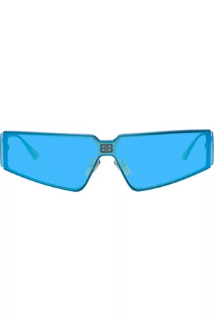 Balenciaga Blue Thin Angular Sunglasses