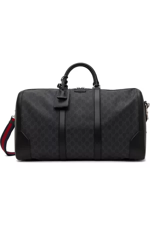 Gucci Men Luggage - Black Large GG Supreme Carry-On Duffle Bag