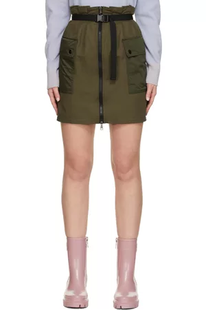 Moncler Women Skirts - Khaki Cargo Skirt