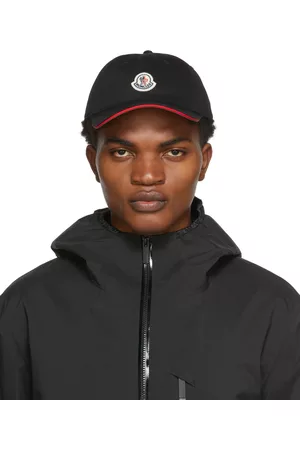 Moncler Men Caps - Black Logo Cap