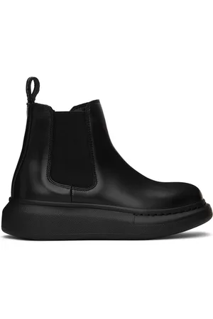 Alexander McQueen Kids Black Hybrid Chelsea Boots