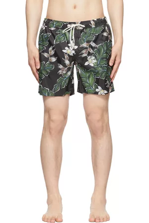 Moncler Black Polyester Swim Shorts